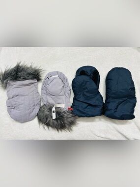 Lot Stroller Muffs keep hands warm while pushing a stroller in cold weather